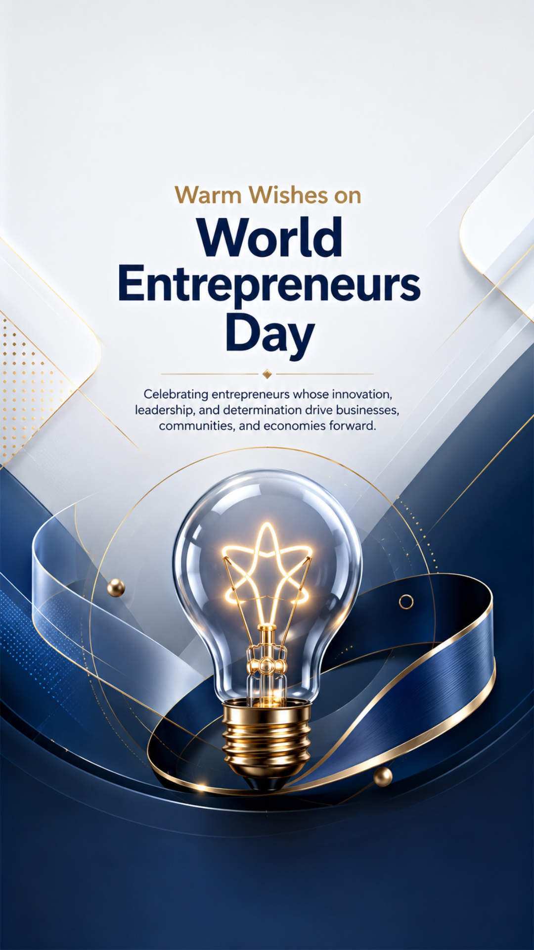 World Entrepreneurs Day - World Entrepreneurs Day Invitation Template by Reel Invite