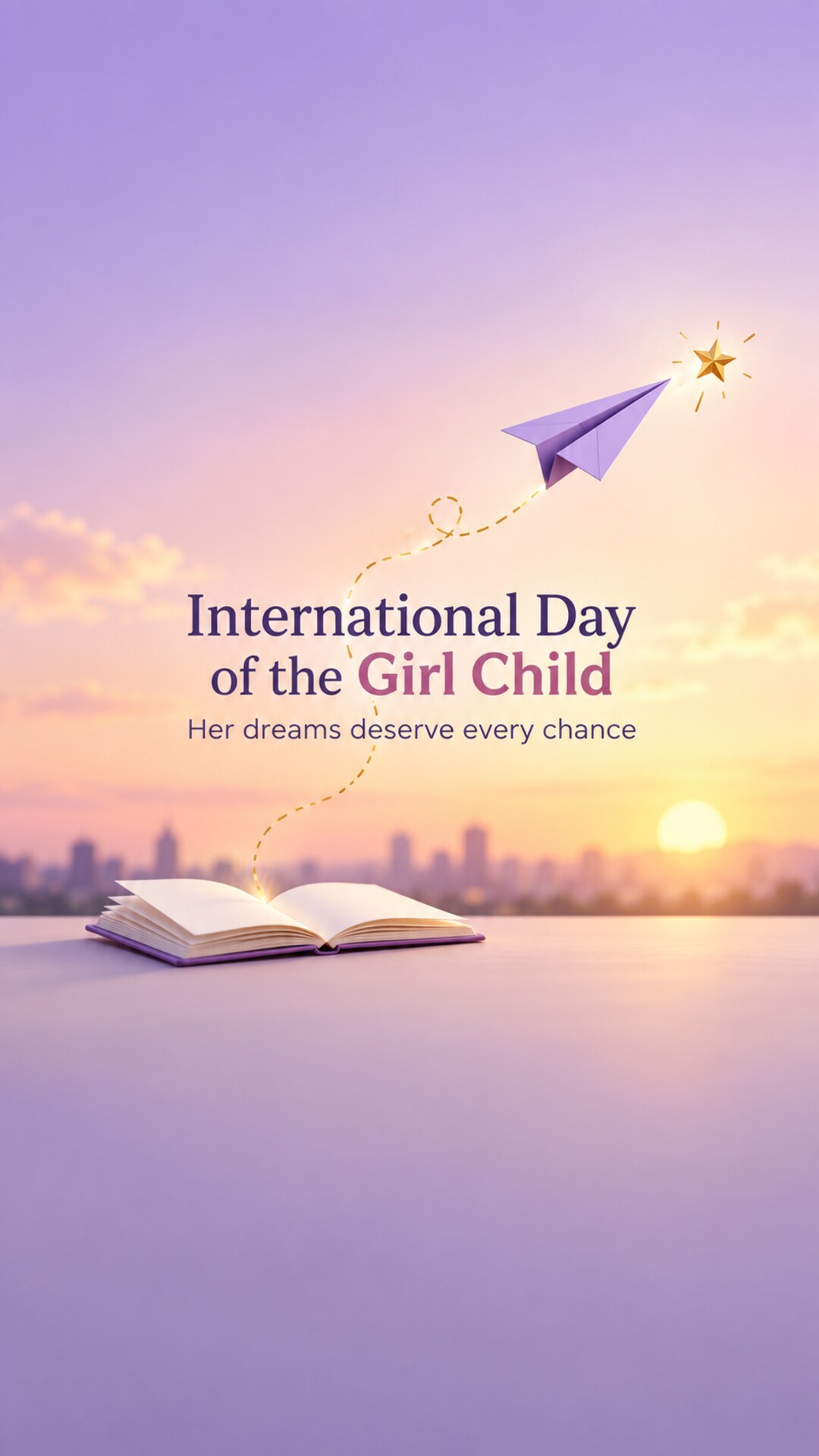 International Day of the Girl Child - International Day of the Girl Child Invitation Template by Reel Invite
