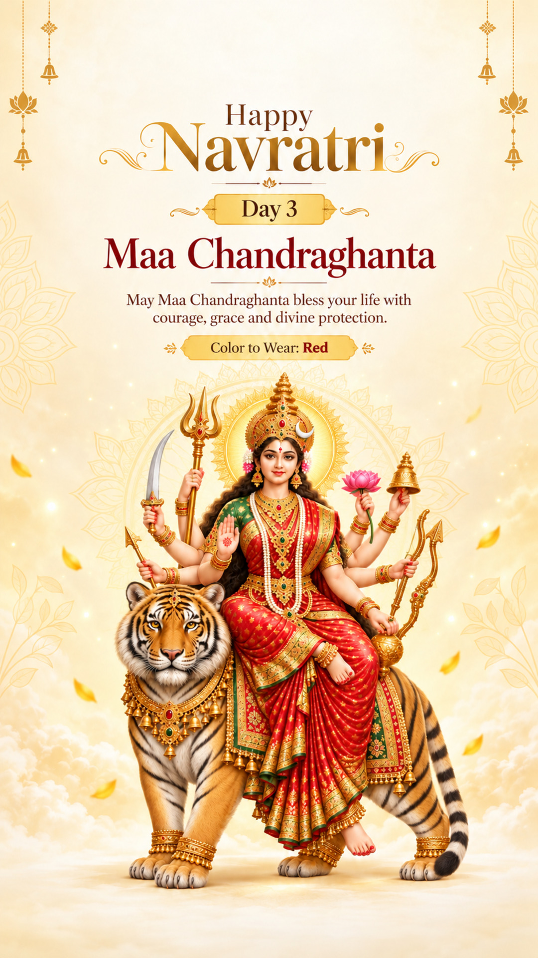Navratri Day 3 (Chandraghanta Puja)