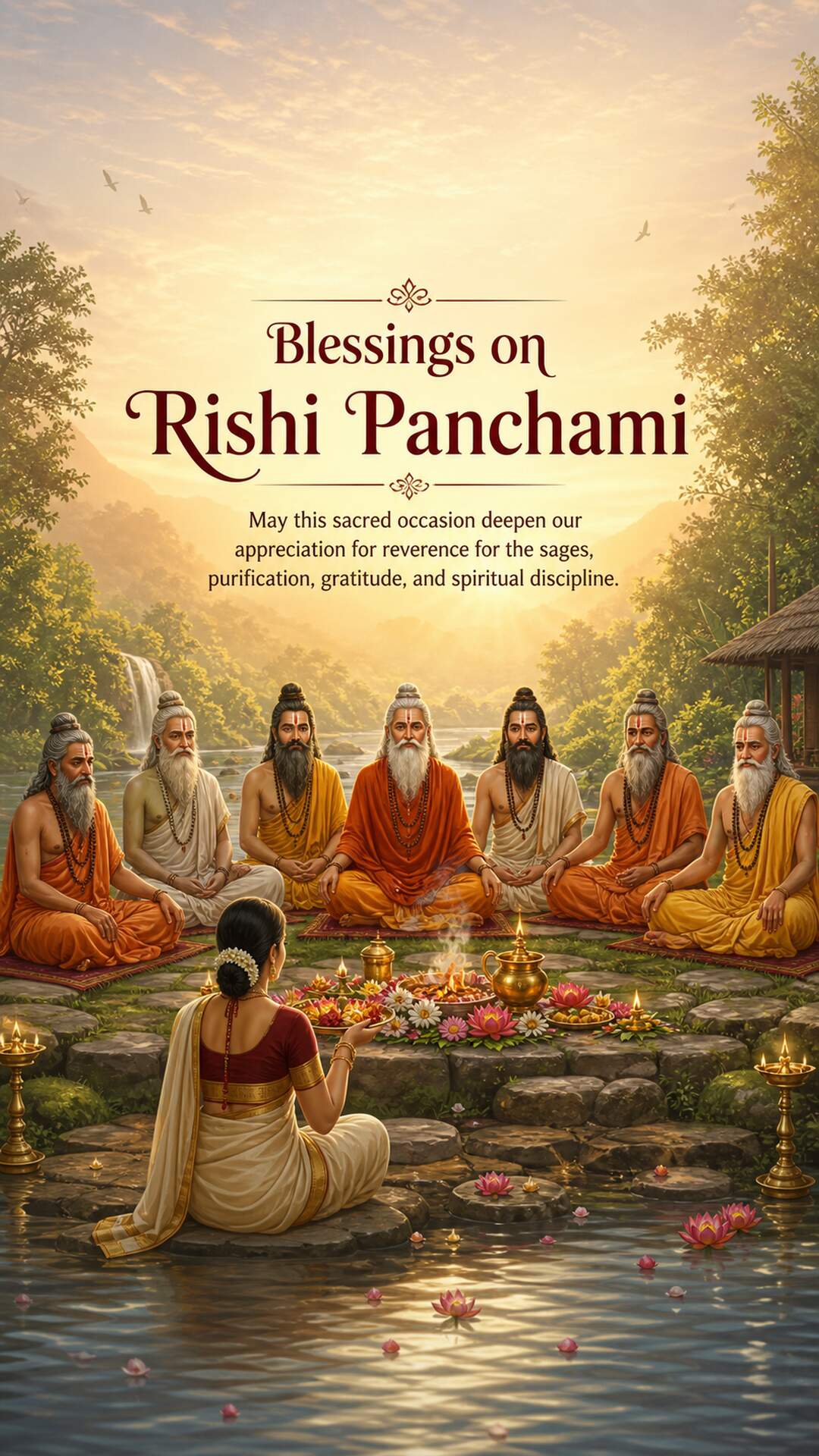 Rishi Panchami - Rishi Panchami Invitation Template by Reel Invite