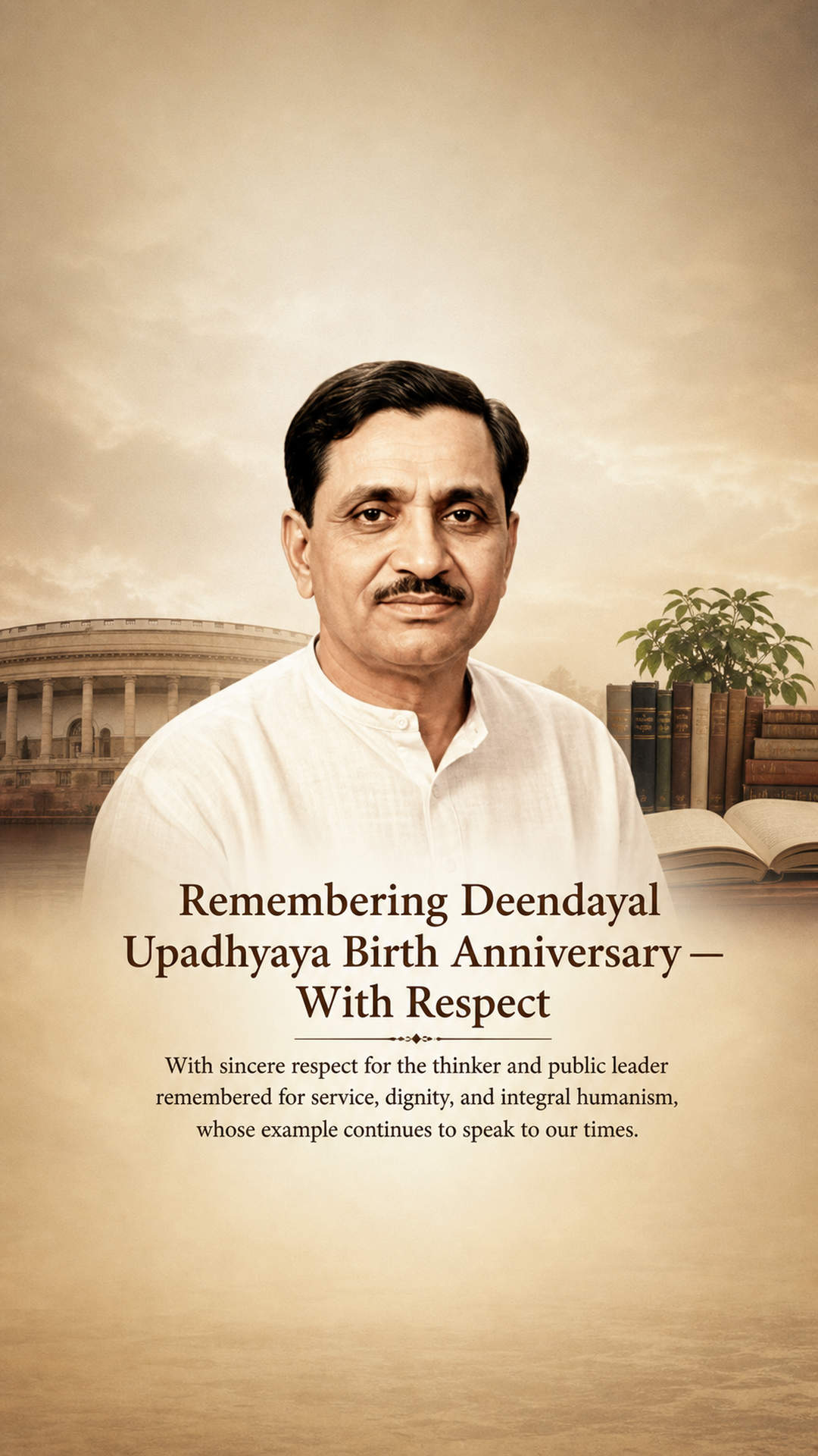 Deendayal Upadhyaya Birth Anniversary