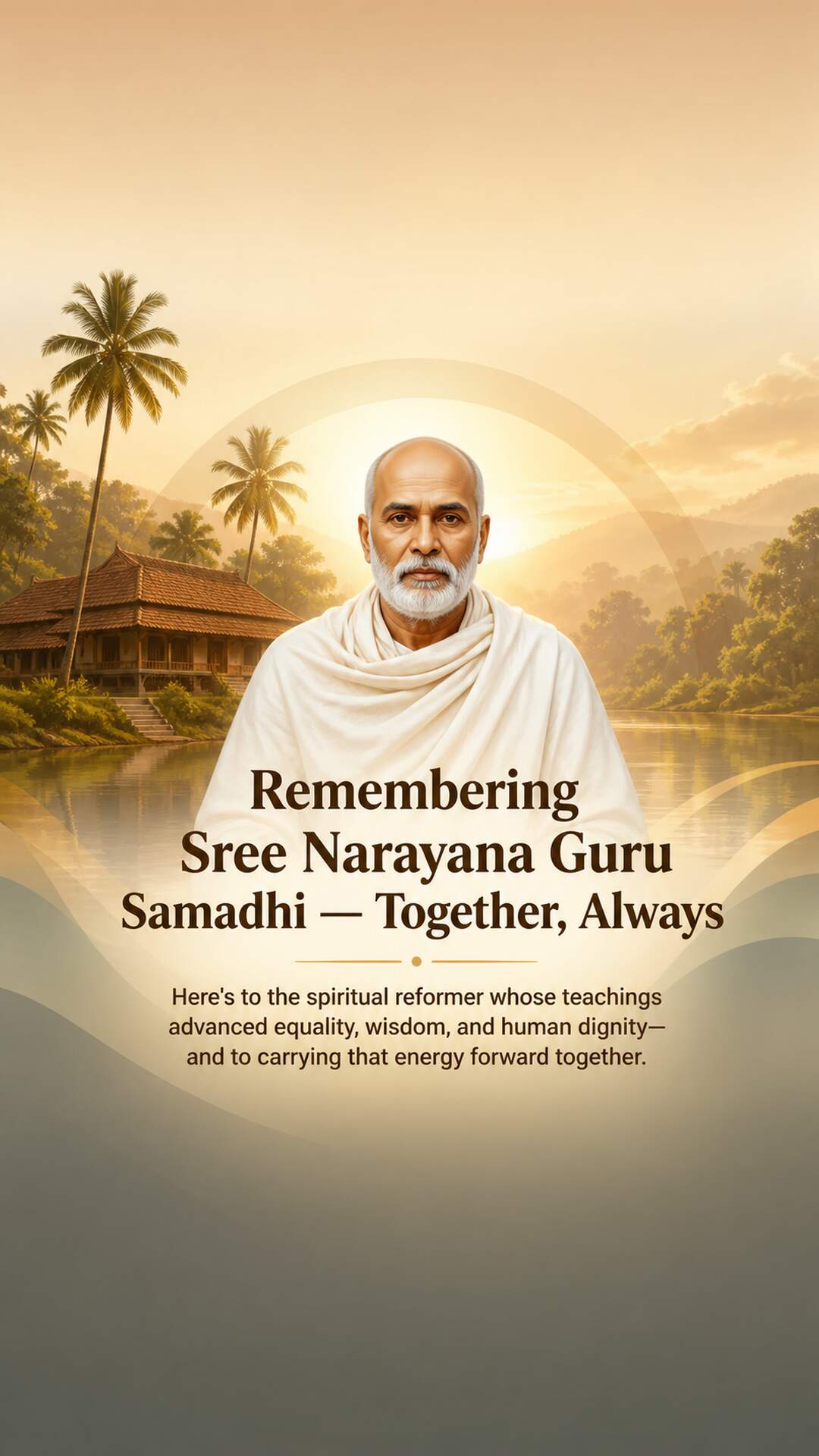 Sree Narayana Guru Samadhi - Sree Narayana Guru Samadhi Invitation Template by Reel Invite