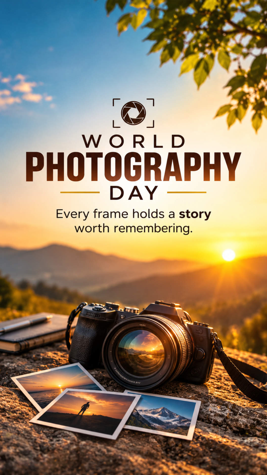 World Photography Day - World Photography Day Invitation Template by Reel Invite