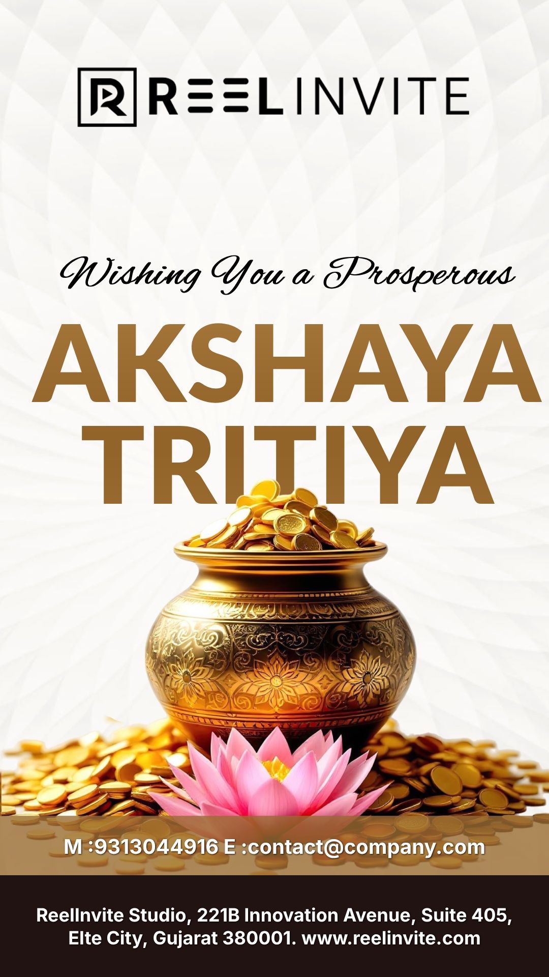 Akshaya Tritiya - Akshaya Tritiya Invitation Template by Reel Invite
