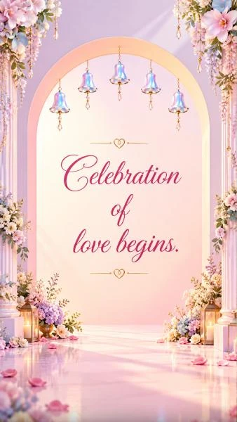 Dreamy Pastel Pink Wedding invite Invitation by ReelInvite