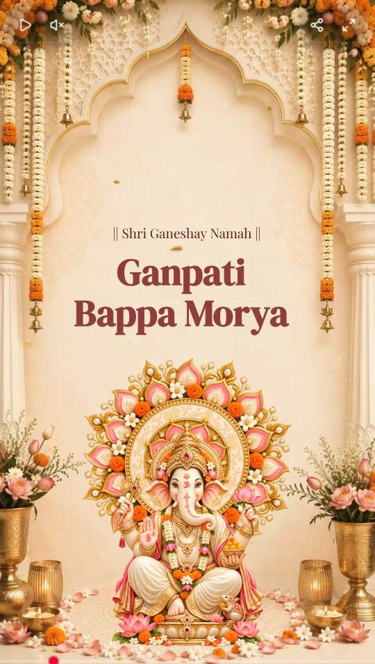 Ganesh Chaturthi Celebration Invitation Live Invitation by ReelInvite
