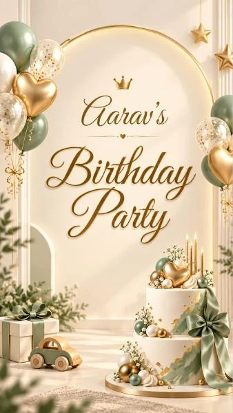 Luxury Birthday Invitation Invitation by ReelInvite